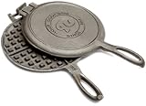 Rome Industries Old Fashioned Waffle Cast Iron, Black