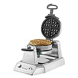 Waring Commercial WW200 Waffle Iron, 18x11x12, Silver