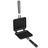 Non Stick Waffle Iron 30 x 14.5cm, Waffle Maker Pan No Noxious or Additives in the Material, for Belgian Waffles Sandwich Toaster, Breakfast and More