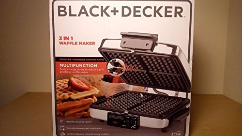 BLACK+DECKER 3-in-1 Waffle Maker