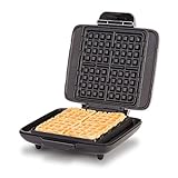 DASH No-Drip Belgian Waffle Maker: Waffle Iron 1200W + Waffle Maker Machine For Waffles, Hash Browns, or Any Breakfast, Lunch, & Snacks with Easy Clean, Non-Stick + Mess Free Sides - Silver