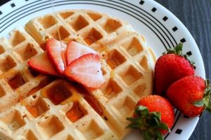 how to make waffles without eggs