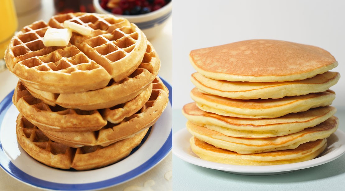 Waffles vs Pancakes for Breakfast
