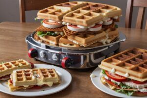 sandwiches and waffle maker